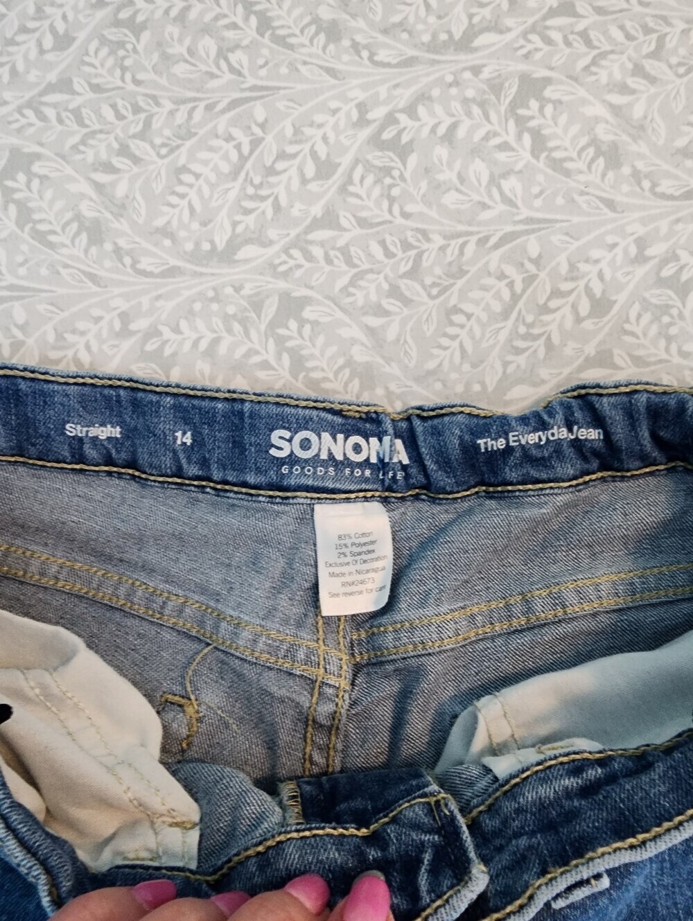 Sonoma Goods For Life Straight-Fit Flexwear Denim Jeans, Boys Size 14 - Picture 4 of 7